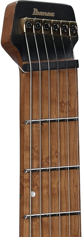 open zoom image for Ibanez Manuel Gardner Fernandes Electric Guitar (with Gig Bag), Obsidian Black, Headstock Left Front