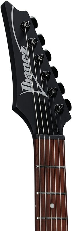 open zoom image for Ibanez RGRT421 Electric Guitar, Weathered Black, Headstock Left Front