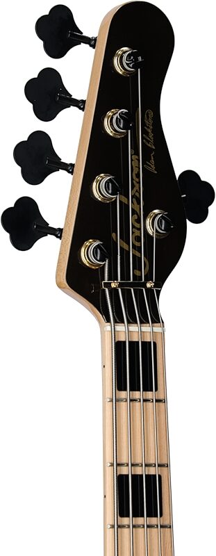 open zoom image for Jackson Adam Blackstone Gladys Electric Bass, 5-String (with Gig Bag), New, Headstock Left Front