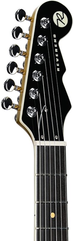 open zoom image for Reverend Reeves Gabrels Spacehawk Electric Guitar, Supreme Gold, Headstock Left Front
