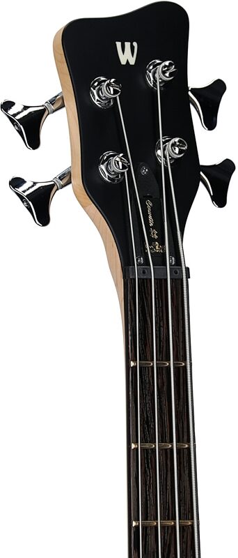 open zoom image for Warwick RockBass Corvette Basic 4 Left Handed Bass Guitar, Black, Headstock Left Front