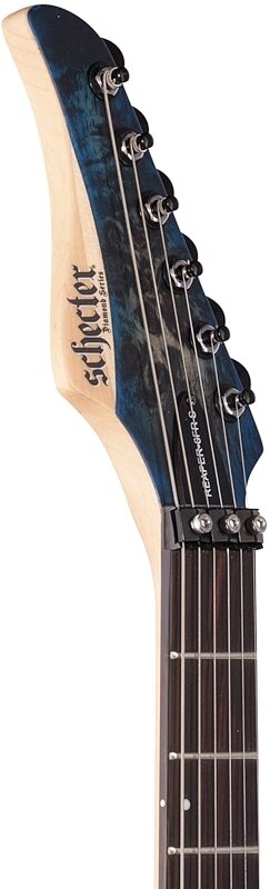 open zoom image for Schecter Reaper-6 FR-S Electric Guitar, Sky Burst, Open Box (Very Good), Headstock Left Front