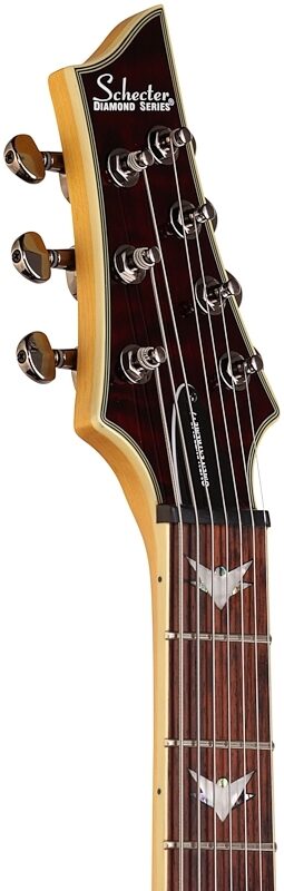 open zoom image for Schecter Omen Extreme 7-String Electric Guitar, Black Cherry, Headstock Left Front