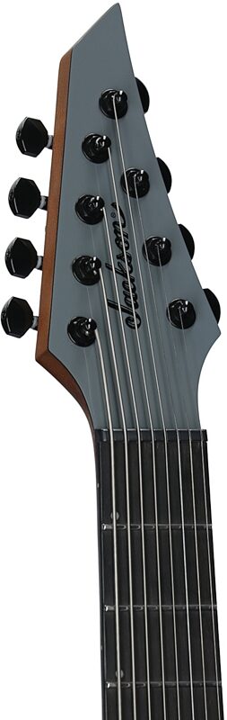 open zoom image for Jackson Limited Edition Pro Plus Misha Mansoor Juggernaut ET8 Electric Guitar, 8-String (with Gig Bag), Nardo, Headstock Left Front