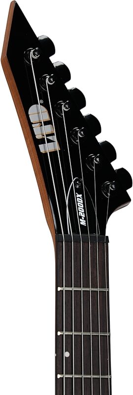 open zoom image for ESP LTD M-200DX Electric Guitar, Blue Burst, Headstock Left Front