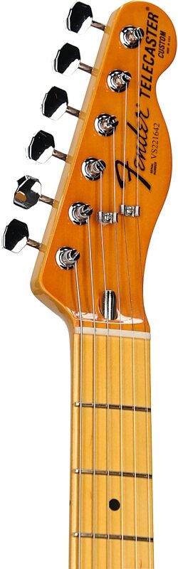 open zoom image for Fender American Vintage II 1977 Telecaster Custom Electric Guitar, Maple Fingerboard (with Case), Black, Headstock Left Front