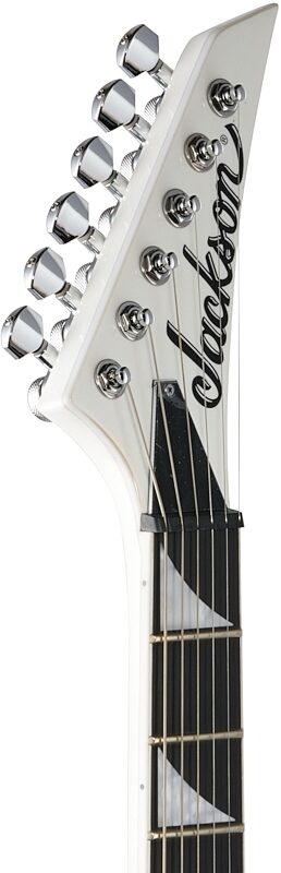 open zoom image for Jackson Pro Series King V KVTMG Electric Guitar, Snow White, Open Box (Very Good), Headstock Left Front
