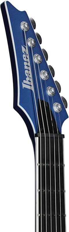open zoom image for Ibanez JBM9999 Jake Bowen Electric Guitar (with Case), Azure Metal Matte, Headstock Left Front