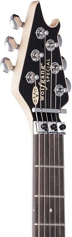 open zoom image for EVH Eddie Van Halen Wolfgang Special Ebony Fingerboard Electric Guitar, Ivory, Headstock Left Front
