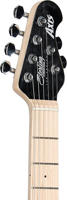 open zoom image for Sterling AX3FM Axis Electric Guitar, Trans Black, Hard Maple Fretboard, Headstock Left Front
