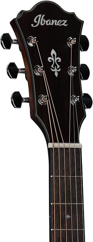 open zoom image for Ibanez AE100 Acoustic-Electric Guitar, Burgundy Flat, Headstock Left Front