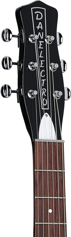 open zoom image for Danelectro '59 MOD NOS Electric Guitar, Left-Handed, Black, Headstock Left Front