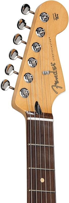 open zoom image for Fender Player II Stratocaster HSS Electric Guitar, with Rosewood Fingerboard, Coral Red, Headstock Left Front