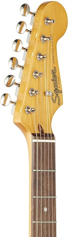 open zoom image for Squier Classic Vibe '60s Stratocaster Electric Guitar, with Laurel Fingerboard, 3-Color Sunburst, Headstock Left Front