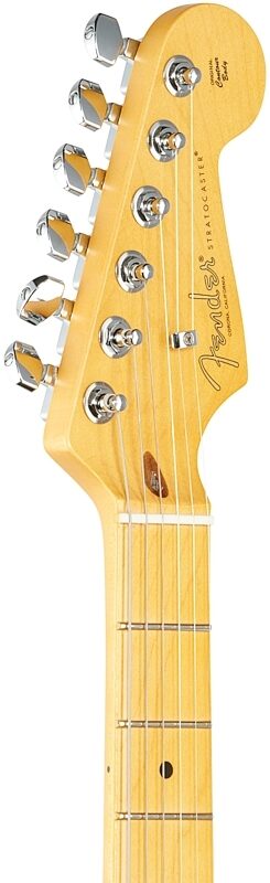 open zoom image for Fender American Pro II HSS Stratocaster Electric Guitar, Maple Fingerboard (with Case), 3-Color Sunburst, Headstock Left Front