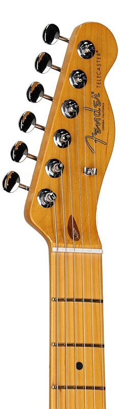 open zoom image for Fender American Professional Classic Telecaster Electric Guitar, Maple Fingerboard (with Gig Bag), Lake Placid Blue, Headstock Left Front