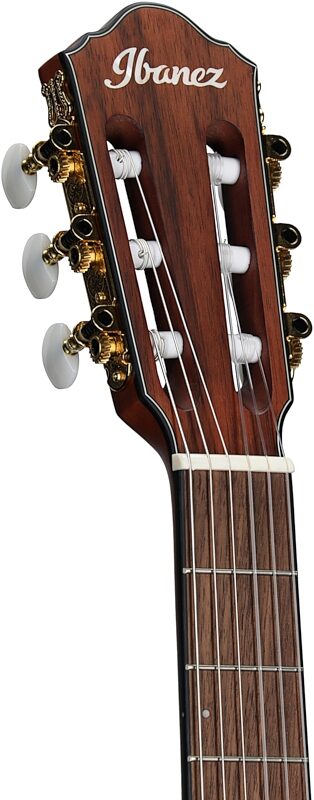open zoom image for Ibanez FRH10N Classical Acoustic-Electric Guitar, Indigo Blue Metallic, Headstock Left Front
