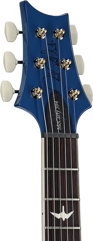 open zoom image for PRS Paul Reed Smith S2 McCarty 594 Thinline Electric Guitar (with Gig Bag), Space Blue, Open Box (Very Good), Headstock Left Front