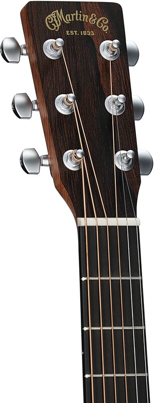 open zoom image for Martin OMC-10E Modern Acoustic-Electric Guitar (with Soft Case), Burst, Headstock Left Front