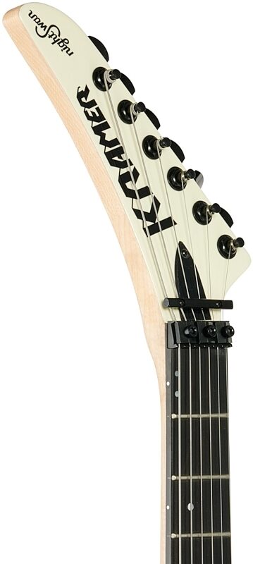 open zoom image for Kramer NightSwan Electric Guitar, Vintage White Aztec Marble, Custom Graphics, Headstock Left Front