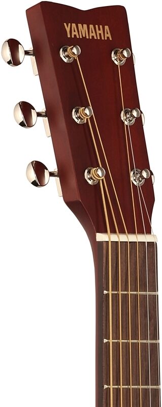 open zoom image for Yamaha JR2 3/4-Size Folk Acoustic Guitar (with Gig Bag), Tobacco Sunburst, Headstock Left Front