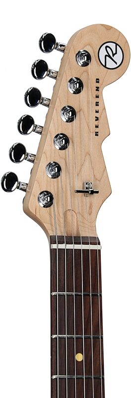 open zoom image for Reverend Flatroc Electric Guitar, Venetian Pearl, Rosewood Fretboard, Headstock Left Front