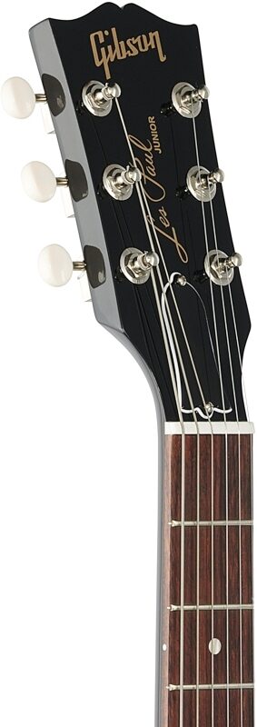 open zoom image for Gibson Les Paul Junior Vintage Electric Guitar (with Case), Ebony, Open Box (Very Good), Headstock Left Front