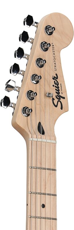 open zoom image for Squier Sonic Stratocaster HSS Electric Guitar, Tahitian Coral, Headstock Left Front