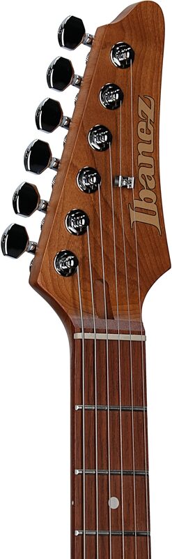 open zoom image for Ibanez AZ24S1F Electric Guitar, Transparent Turquoise Sunburst, Open Box (Very Good), Headstock Left Front