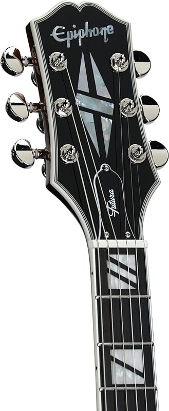open zoom image for Epiphone Futura SG Custom Electric Guitar (with Gig Bag), Ember Shift, Open Box (Very Good), Headstock Left Front