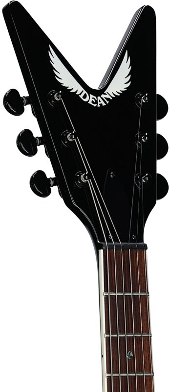open zoom image for Dean ML79 Electric Guitar, Black to Blue Fade, Headstock Left Front