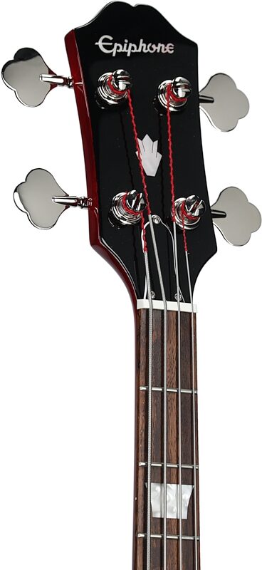 open zoom image for Epiphone EB-3 Electric Bass, Cherry, Headstock Left Front