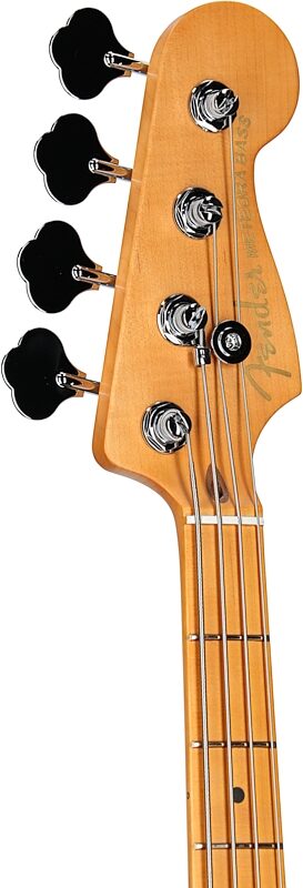 open zoom image for Fender American Ultra II Meteora Electric Bass, Maple Fingerboard (with Case), Solar Flare, Headstock Left Front