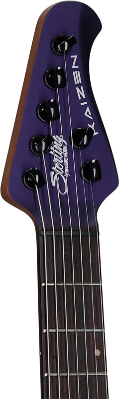 open zoom image for Sterling by Music Man Kaizen 7 Electric Guitar, 7-String, Firemist Purple, Rosewood Fretboard, Open Box (Very Good), Headstock Left Front