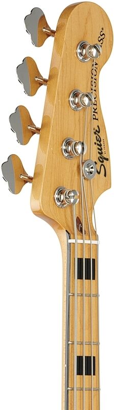 open zoom image for Squier Classic Vibe '70s Precision Electric Bass, with Maple Fingerboard, Black, Headstock Left Front