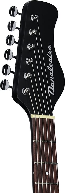 open zoom image for Danelectro Electric Sitar, Black Crackle, Headstock Left Front
