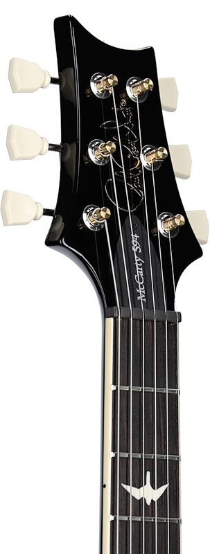 open zoom image for PRS Paul Reed Smith S2 McCarty 594 Electric Guitar (with Gig Bag), Black Amber, Headstock Left Front