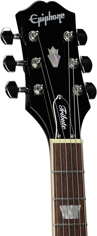 open zoom image for Epiphone SG Tribute Plus Electric Guitar, Left-Handed, Cherry Burst, Headstock Left Front