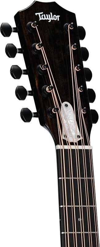 open zoom image for Taylor Somos 250ce Plus Bajo Quinto 10-String Acoustic-Electric Guitar, Black, Headstock Left Front