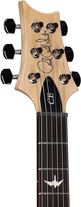 open zoom image for PRS Paul Reed Smith CE 24-08 Swamp Ash Electric Guitar (with Gig Bag), Swamp Ash Satin Frost Blue Metallic, Open Box (Very Good), Headstock Left Front