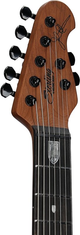 open zoom image for Sterling by Music Man John Petrucci JP157DQM Electric Guitar, Cerulean Blue, Ebony Fretboard, Headstock Left Front