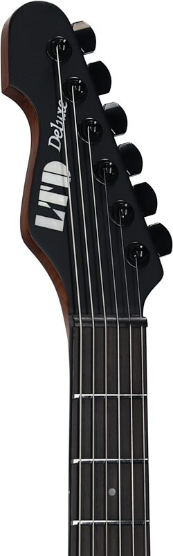 open zoom image for ESP LTD Deluxe SN-1 HT Electric Guitar, Black Blast, Headstock Left Front