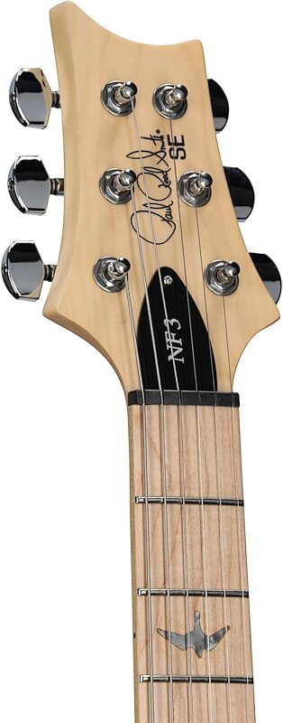 open zoom image for PRS Paul Reed Smith SE NF3 Electric Guitar, with Maple Fingerboard (with Gig Bag), Pearl White, Headstock Left Front