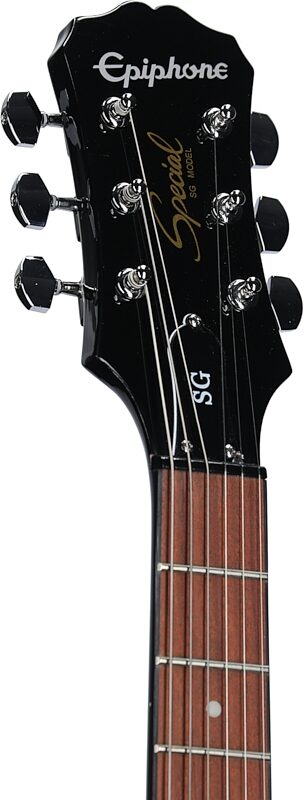 open zoom image for Epiphone SG Special Electric Guitar, Black, Headstock Left Front