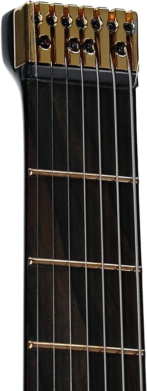 open zoom image for Schecter Synyster Gates 7 Headless Left-Handed Electric Guitar, Oak Green, Headstock Left Front