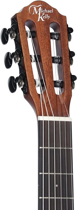 open zoom image for Michael Kelly Forte Port Nylon Classical Acoustic-Electric Guitar, Natural, Headstock Left Front