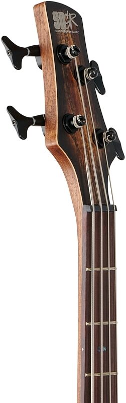 open zoom image for Ibanez SR600E Electric Bass, Antique Brown Stained Burst, Headstock Left Front