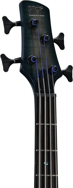 open zoom image for Ibanez SRD900 Electric Bass, Cosmic Blue Starburst Low Gloss, Headstock Left Front