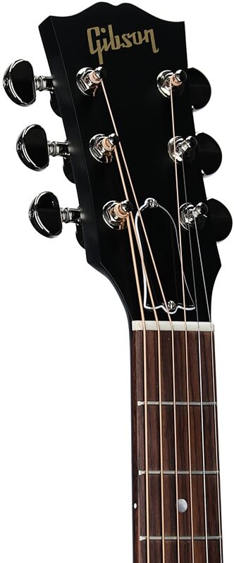open zoom image for Gibson Limited Edition J-45 Special Acoustic-Electric Guitar (with Gig Bag), Ebony, Headstock Left Front