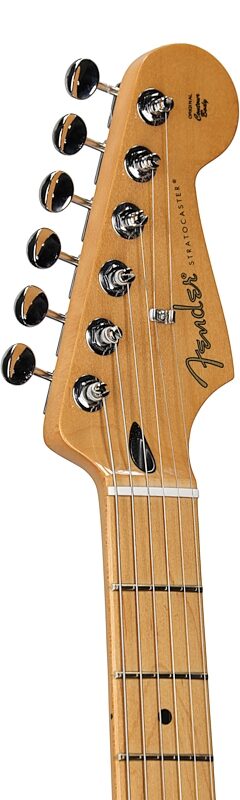 open zoom image for Fender Player II Stratocaster Electric Guitar, with Maple Fingerboard, Black, Headstock Left Front